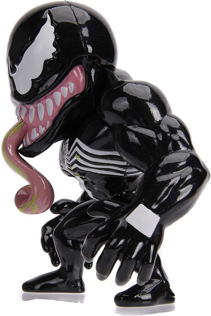 Jada Toys Marvel Spider-Man Venom Metals Die-Cast Collectible Toy Figure, 4", Black with Slime