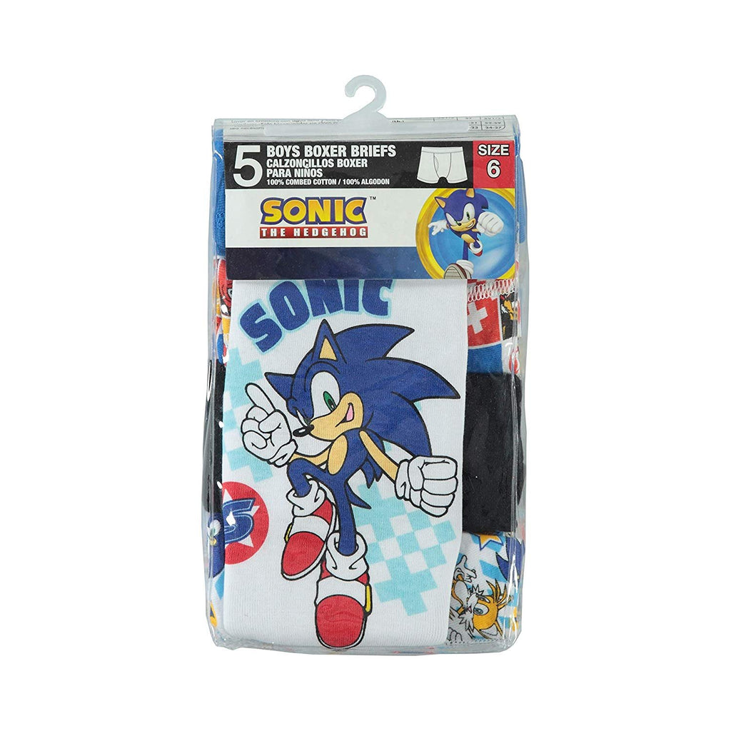 Handcraft Men's Sonic The Hedgehog 5pk Boxer Briefs