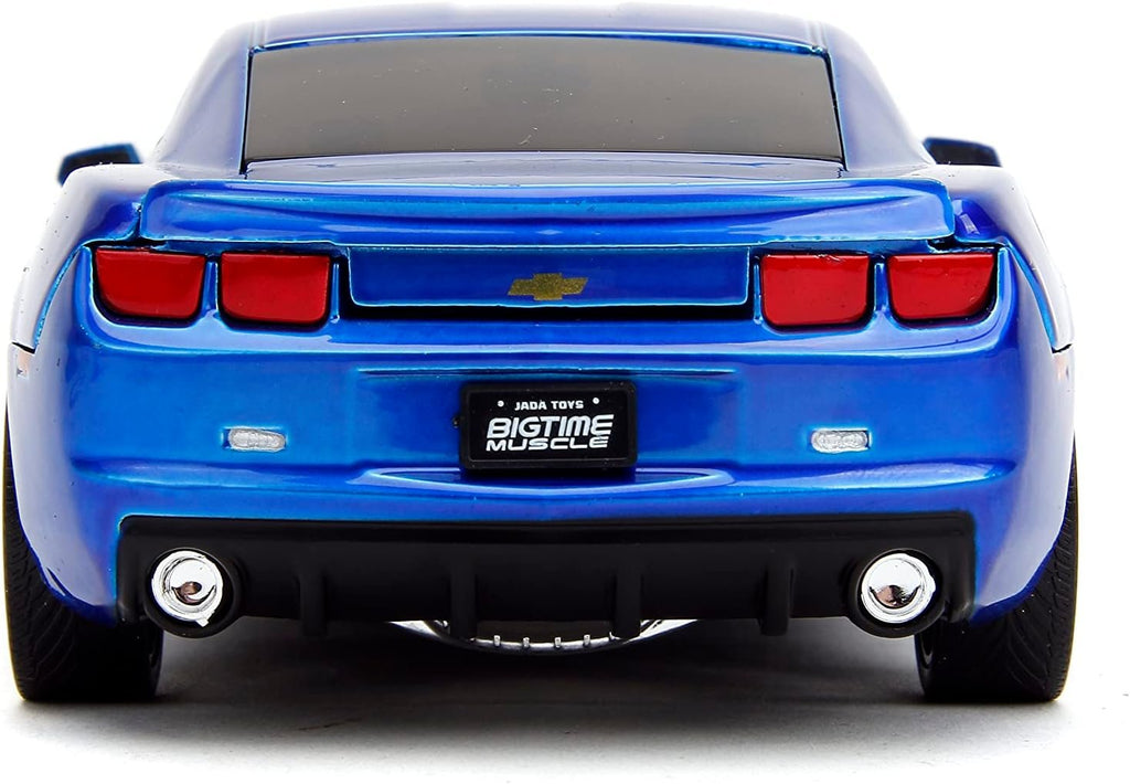 Big Time Muscle 1:24 2010 Chevy Camaro Die-Cast Car, Toys for Kids and Adults(Candy Blue)