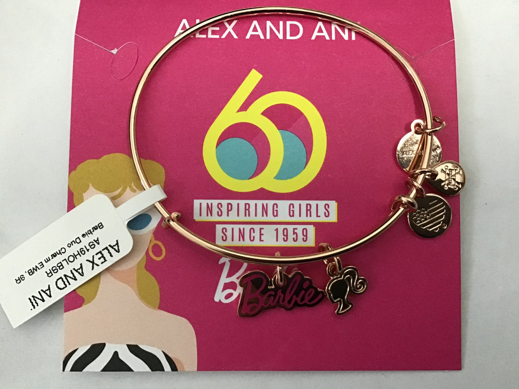 Alex and Ani Barbie Duo Charm Bangle Bracelet