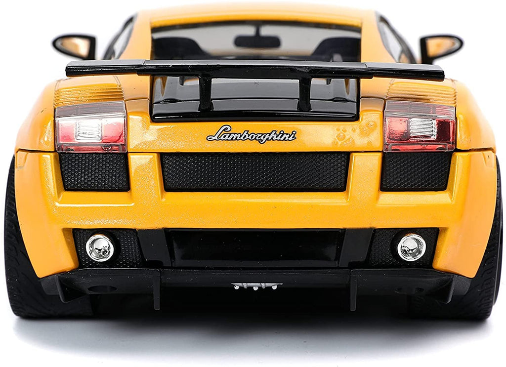 Jada Toys Fast & Furious 1:24 Lamborghini Gallardo Superleggera Die-cast Car Yellow, Toys for Kids and Adults
