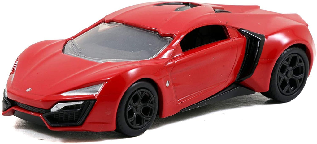 Jada Toys Fast & Furious 1:55 Lykan Hypersport Build N' Collect Die-cast Model Kit, Toys for Kids and Adults, Red