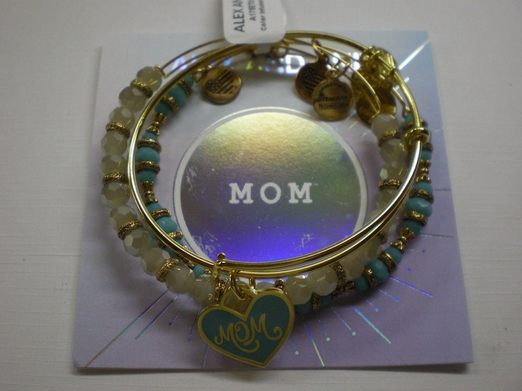 Alex and Ani Color Infusion Set of Three Mom Bangle Bracelet