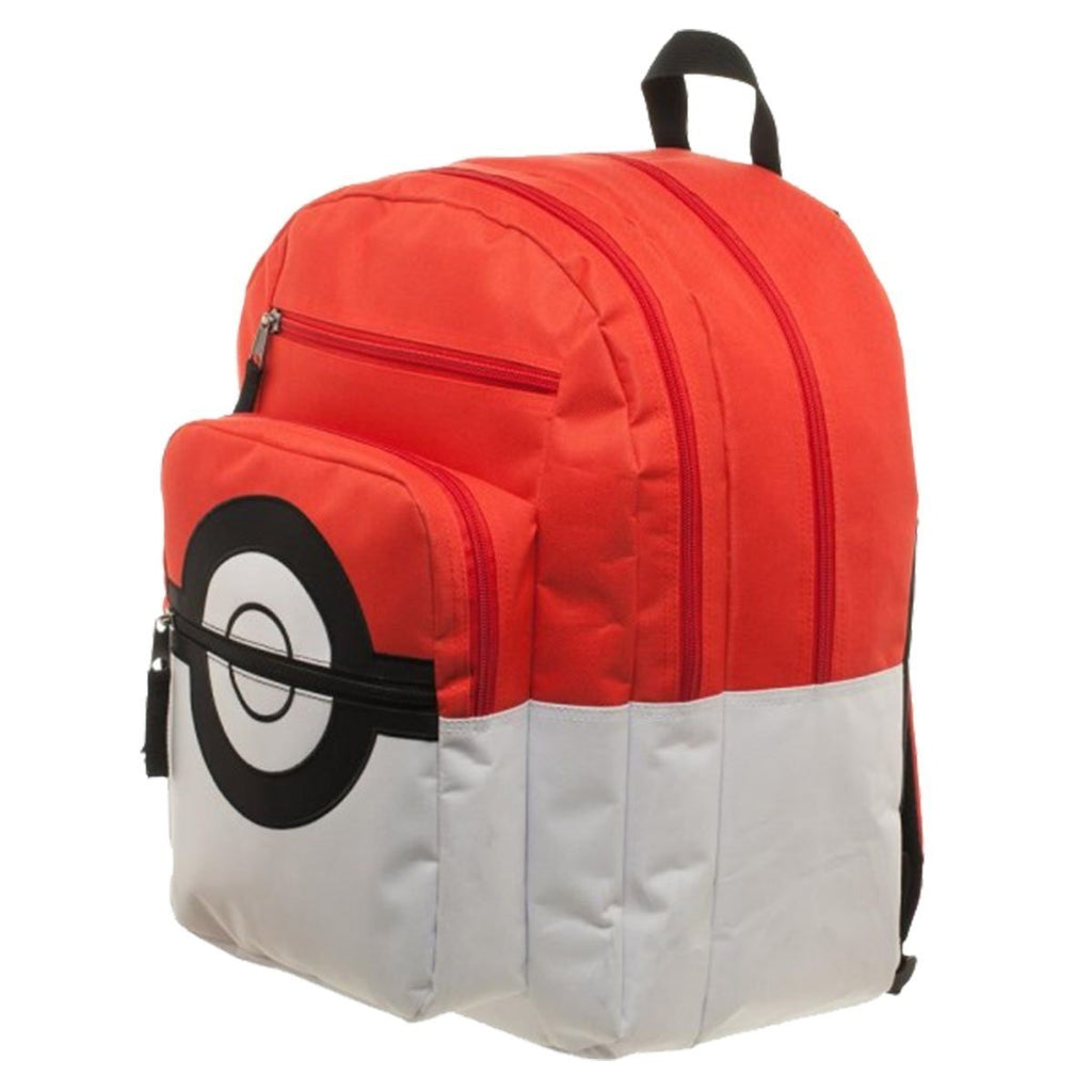 BIOWORLD Pokemon Pokeball Backpack with Trainer Bag Charm