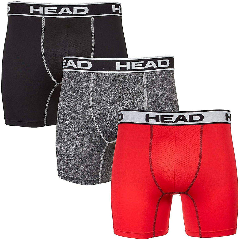 HEAD Mens Performance Underwear 3PACK Boxer Briefs