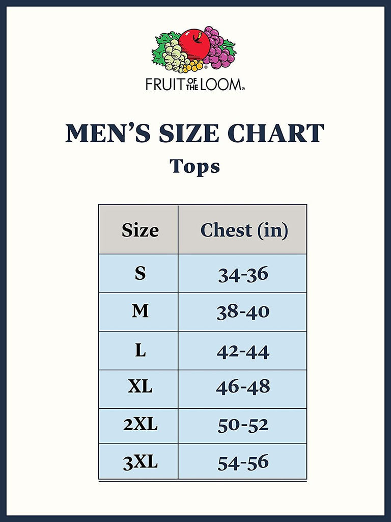 Fruit of the Loom Men's Stay Tucked V-Neck T-Shirt