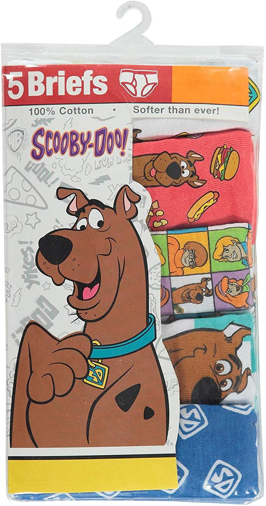 Handcraft Little Boys' Scooby Doo  Brief (Pack of 5), Assorted, 6