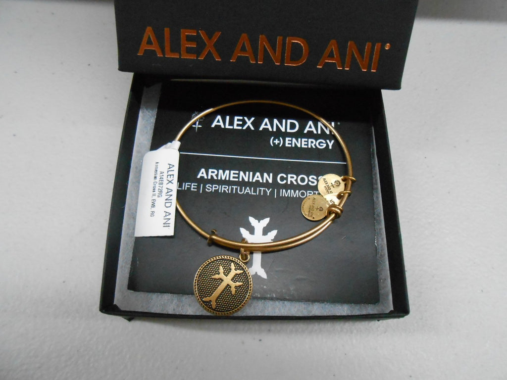 Alex and Ani Armenian Cross III Expandable Rafaelian Bangle Bracelet