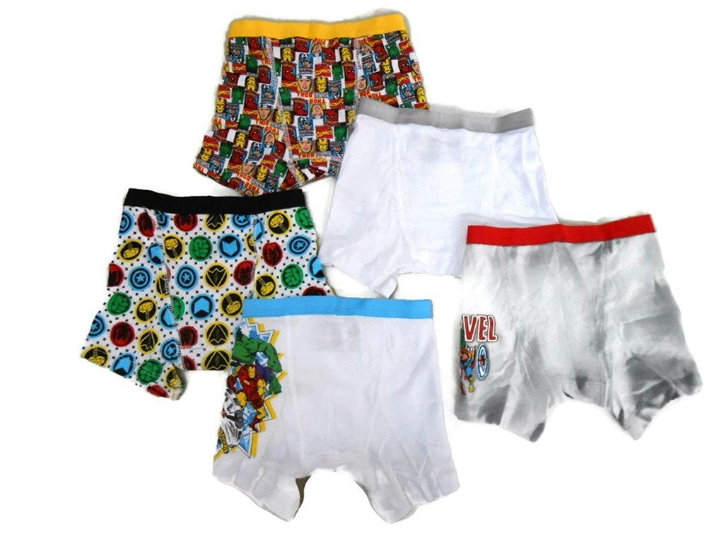 Marvel Boys' Superhero 5 Pack Boxer Brief