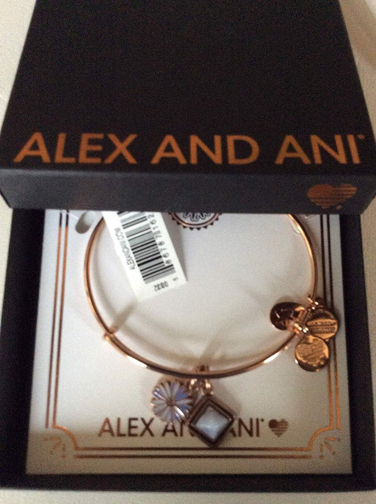 Alex and Ani Life Bangle Bracelet Shiny Rose NWTBC