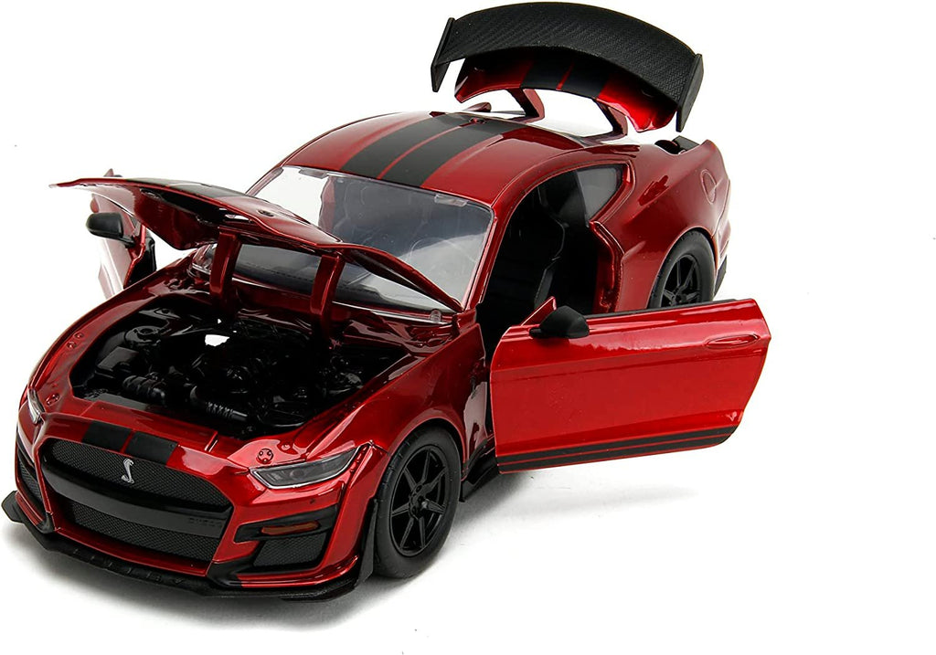 Big Time Muscle 1:24 2020 Ford Mustang Shelby GT 500 Die-cast Car Candy Red, Toys for Kids and Adults