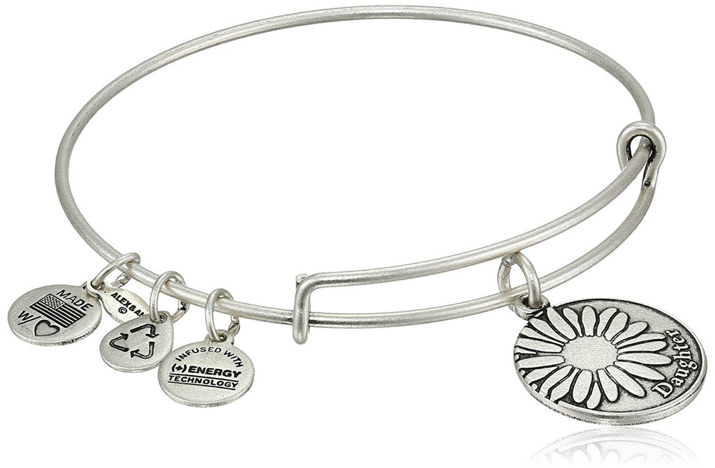 Alex and Ani Because I Love You Expandable Wire Bangle Bracelet, 7.75"