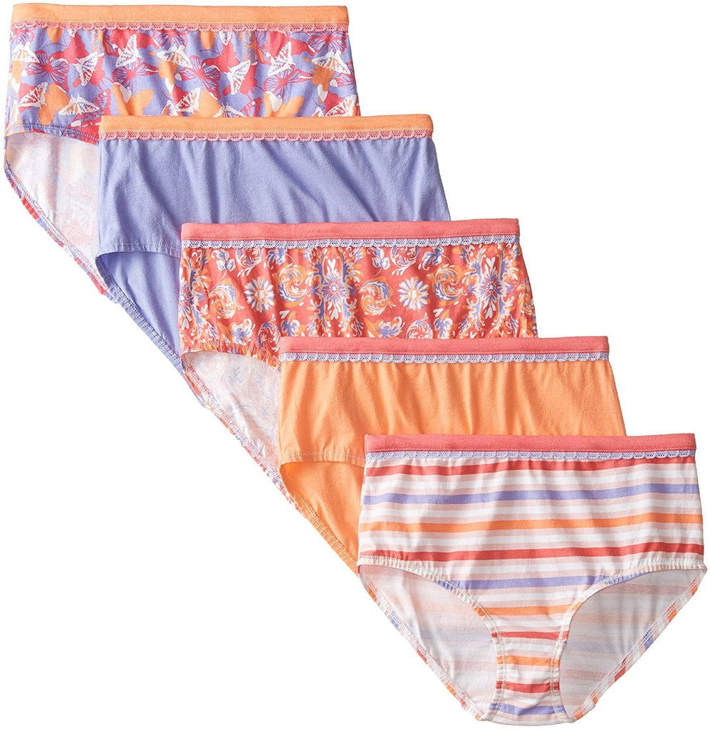 Fruit of the Loom Little Girls'  Cotton Stretch Brief (Pack of 5)