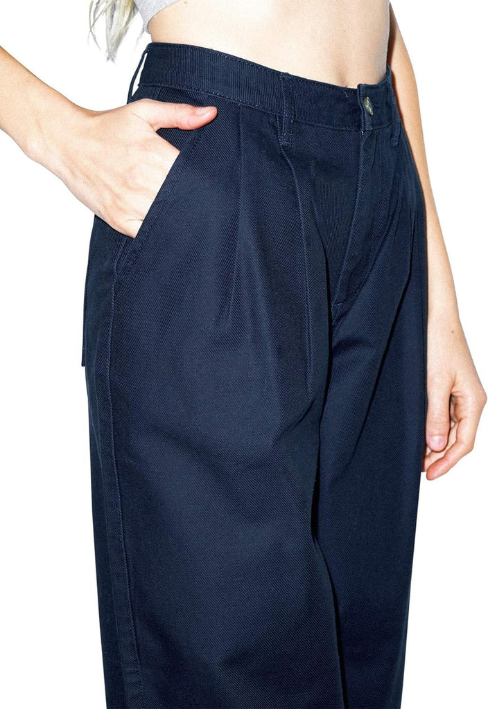 American Apparel Women's Twill Pleated Pant