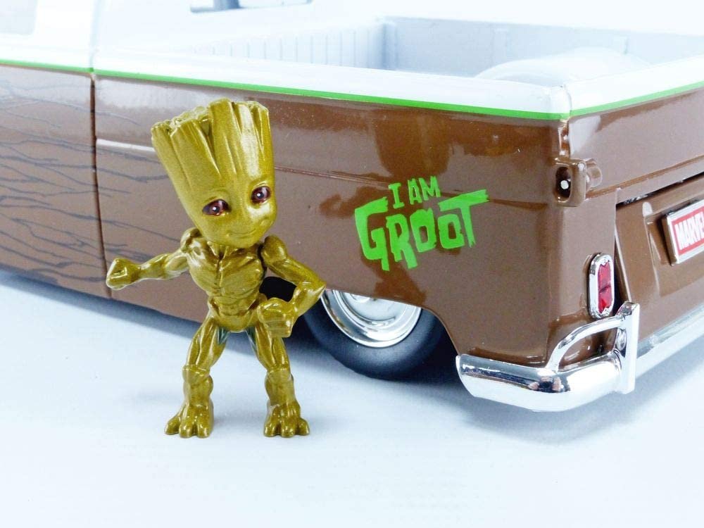 Jada Toys Marvel Guardians of the Galaxy Groot & 1963 Bus Pickup 1:24 die-cast vehicle with figure (31202)