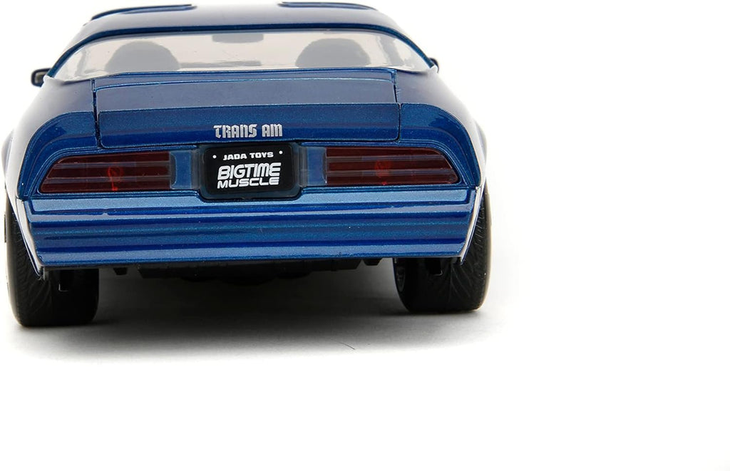 Big Time Muscle 1:24 1977 Pontiac Firebird Die-Cast Car, Toys for Kids and Adults(Metallic Blue)