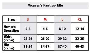 Elle Women's Lace Tanga Panties - Premium Quality 6-Pack 100% Nylon with Lace Leg Openings