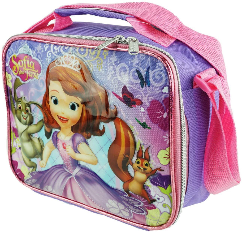 Disney's Sofia The First Insulated Lunch Box With Adjustable Shoulder Straps - Lovely Roses - A17327