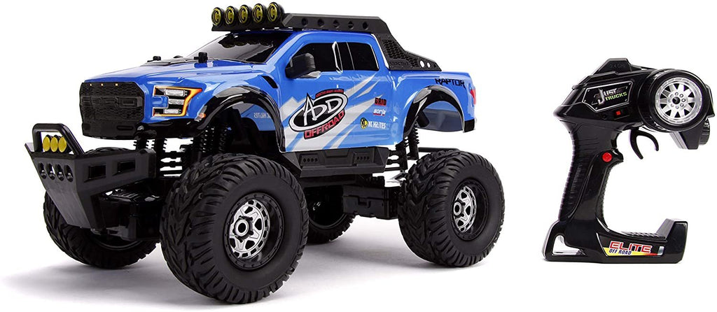 Jada Toys Just Trucks 2017 Ford F-150 Raptor Elite 4x4 RC, Blue, 31090