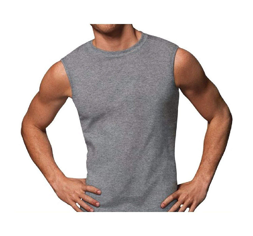 Hanes Men's Sport Styling Cotton Sleeveless T-Shirts w/ Cool DRI 4-Pack