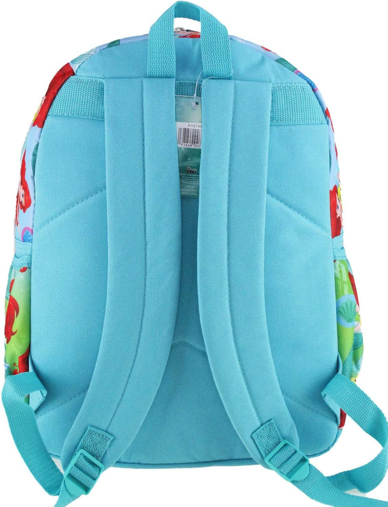 Disney's The Little Mermaid 16 inch All Over Print Deluxe Backpack With Laptop Compartment