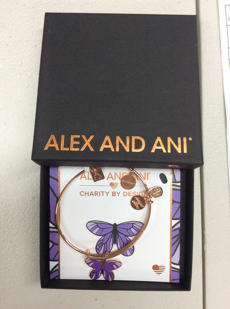 Alex and Ani Womens Charity by Design Butterfly Bangle