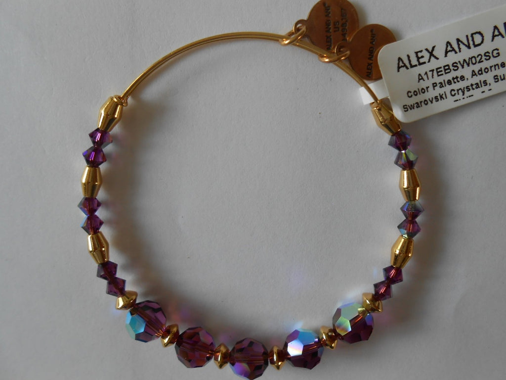 Alex and ANI Swarovski Crystal Beaded Bangle Bracelet