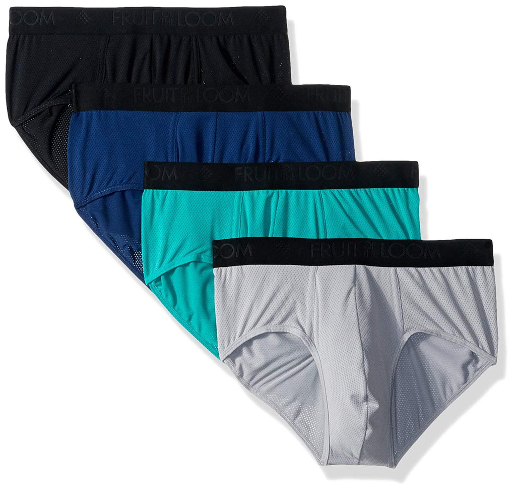 Fruit of the Loom Men's 4pk Breathable Lightweight Micro-mesh Brief