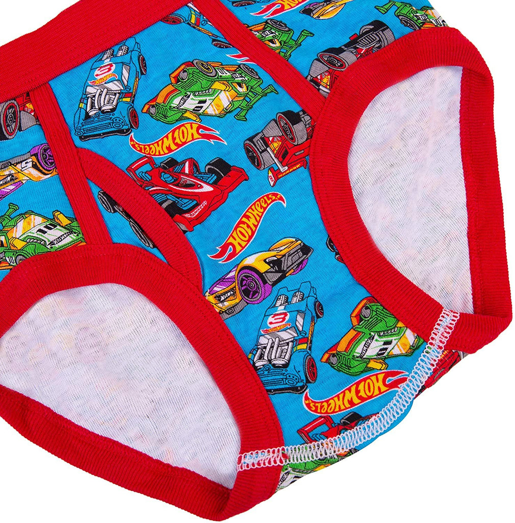 Hot Wheels 6-Pack Boys Briefs Toddler Little Big Kid Cars (5T, Assorted)