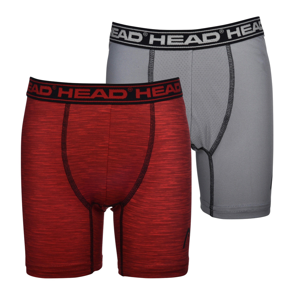 HEAD Boys' Boxer Briefs 4 Pack Performance Dri Fusion Tech Compression