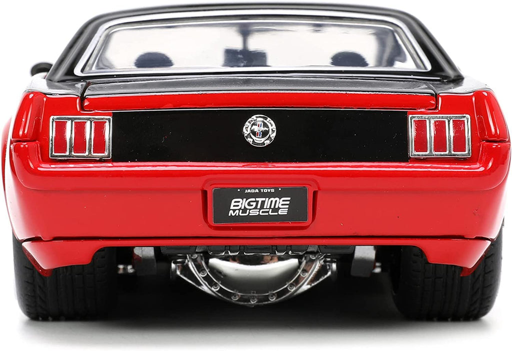 1965 Custom Red and Black Bigtime Muscle Series 1/24 Diecast Model Car by Jada 34202