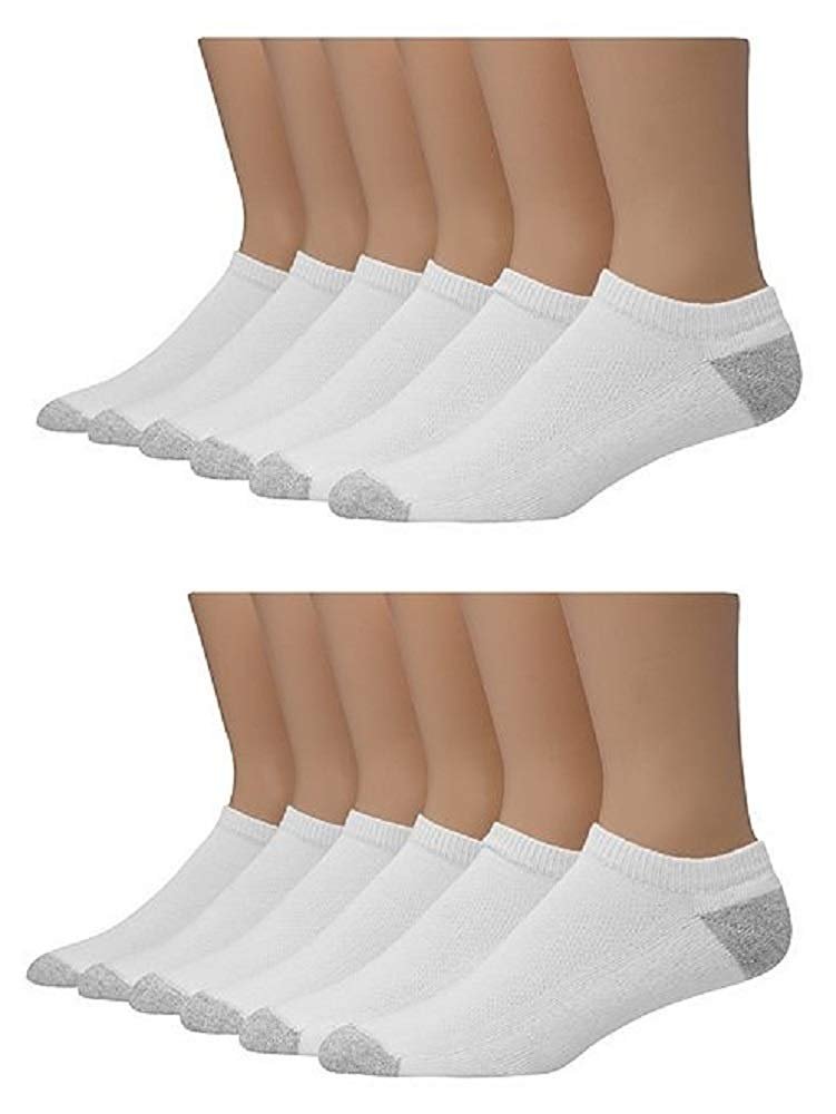 Hanes Men's FreshIQ No-Show Socks, 12 Pack