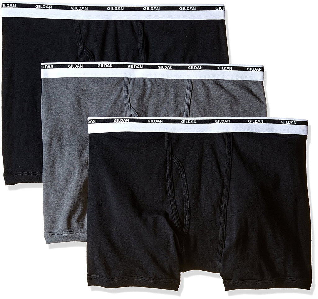 Gildan Men's 3-Pack Boxer Brief-Big Sizes