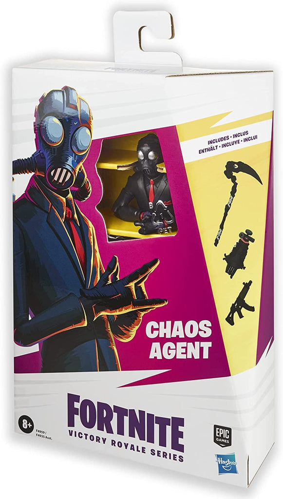 FORTNITE Hasbro Victory Royale Series Chaos Agent Collectible Action Figure with Accessories - Ages 8 and Up, 6-inch