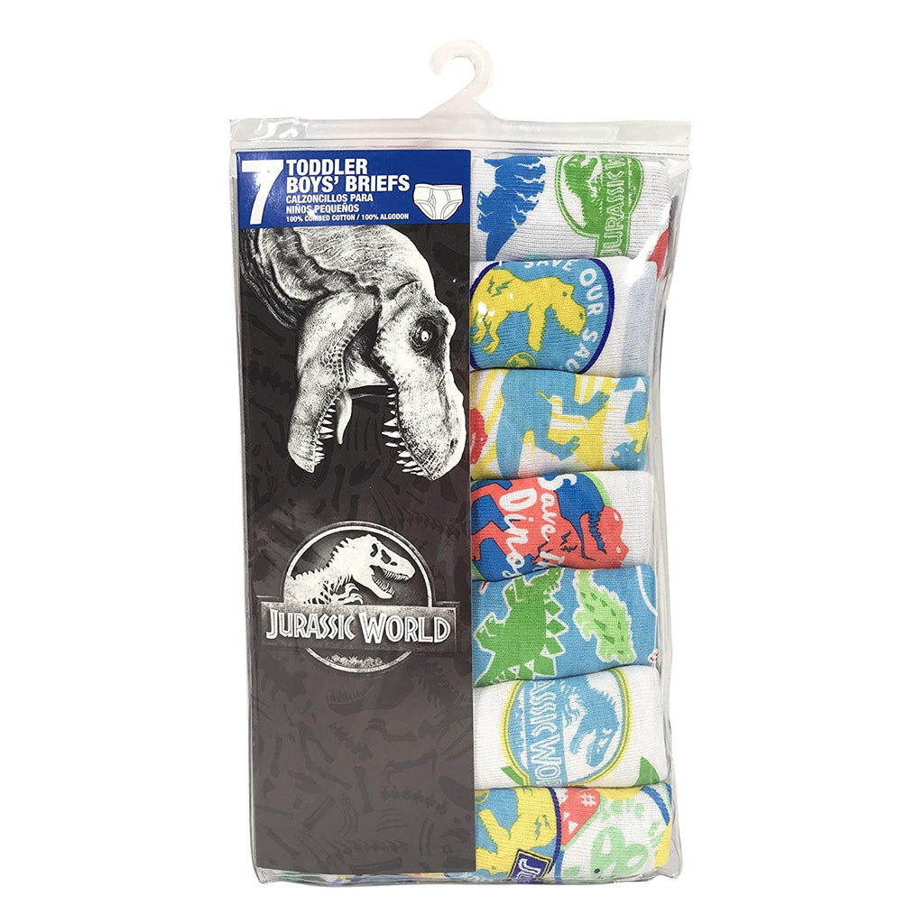 Universal Boys' Toddler Jurassic World 7-Pack Underwear Briefs