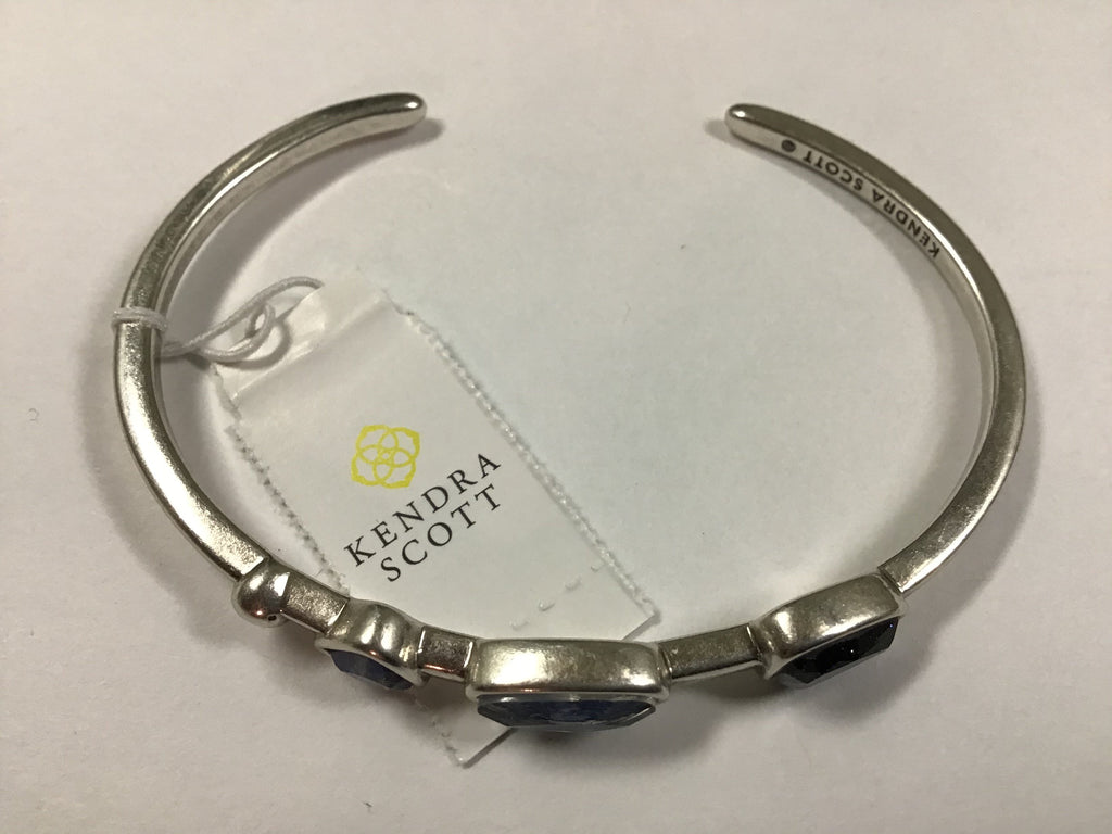 Kendra Scott Ivy Cuff Bracelet, Vintage Silver Navy Mix