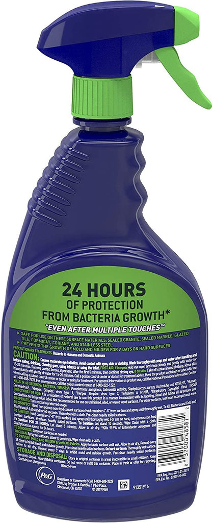 Microban 24 Hour Bathroom Cleaner and Sanitizing Spray, Fresh Scent - 32 Ounce (Pack of 2)