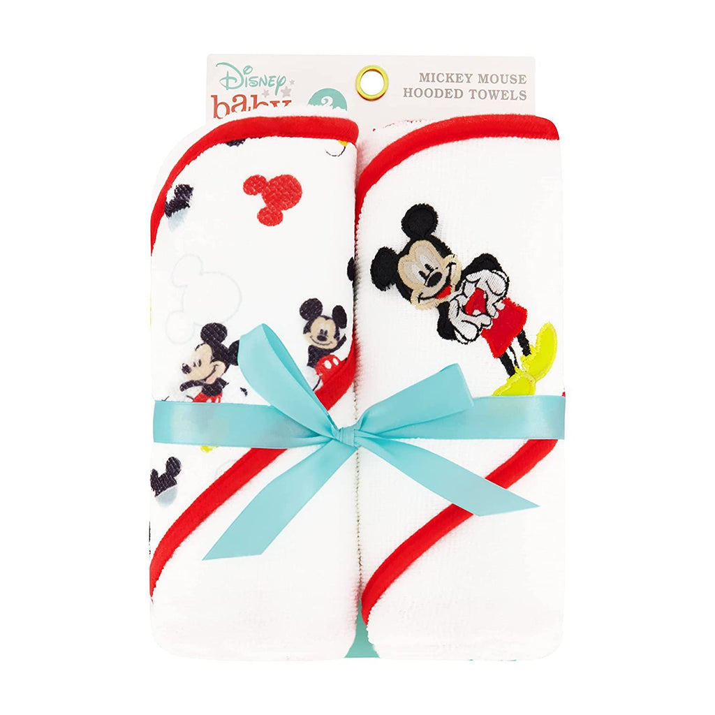 Disney Cudlie Baby Winnie The Pooh 2 Pack Rolled/Carded Hooded Towels in Sweet Life Print, 1 Count