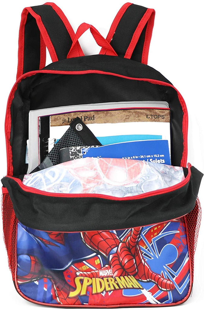 Spiderman Marvel 16" Backpack with Detachable Lunch Box