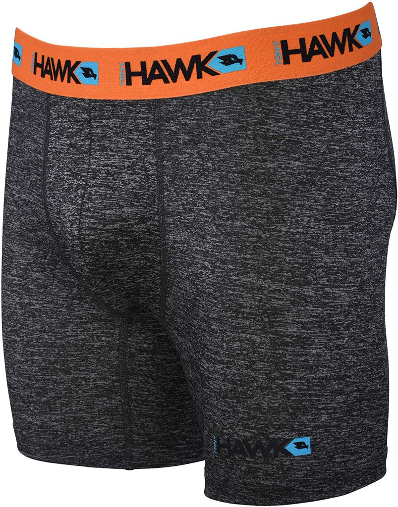 Tony Hawk Mens Performance Boxer Briefs - 12-Pack Athletic Fit No Fly Breathable Tagless Underwear S-5XL Regular or Plus Size