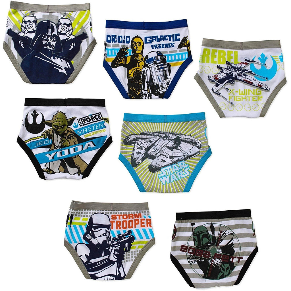 Star Wars Toddler Boys 7 Pack Underwear Briefs