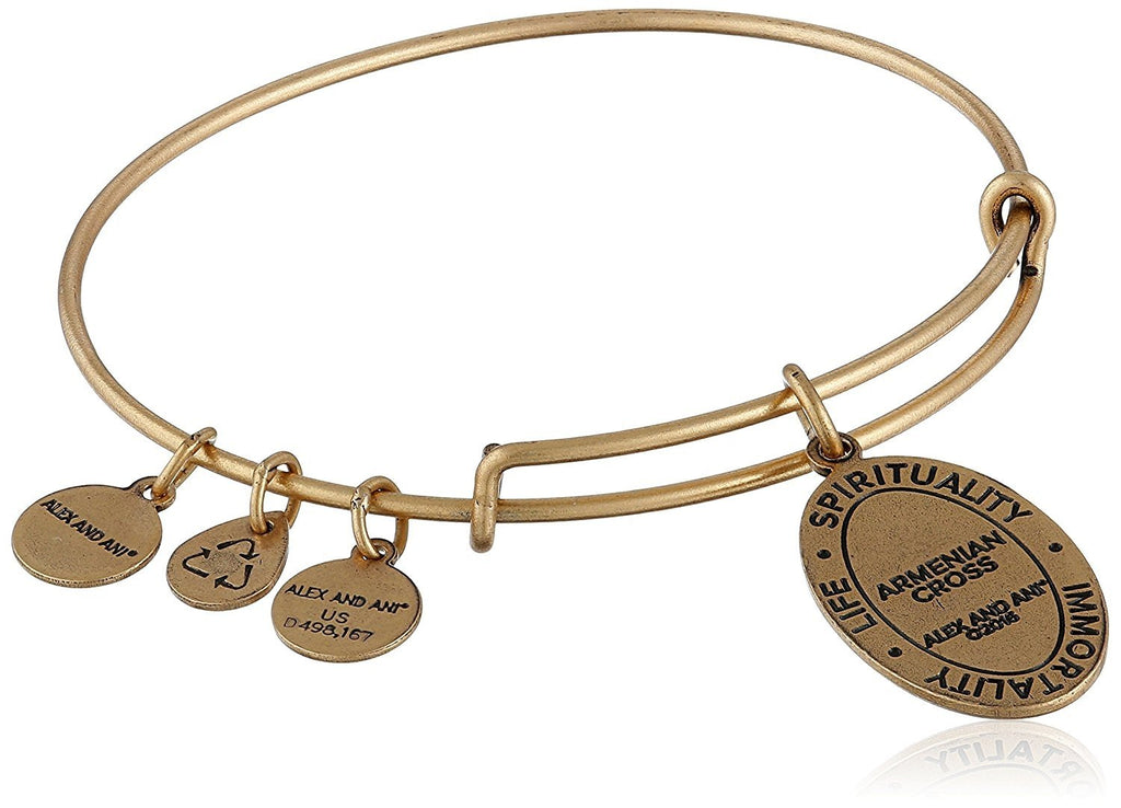 Alex and Ani Armenian Cross III Expandable Rafaelian Bangle Bracelet