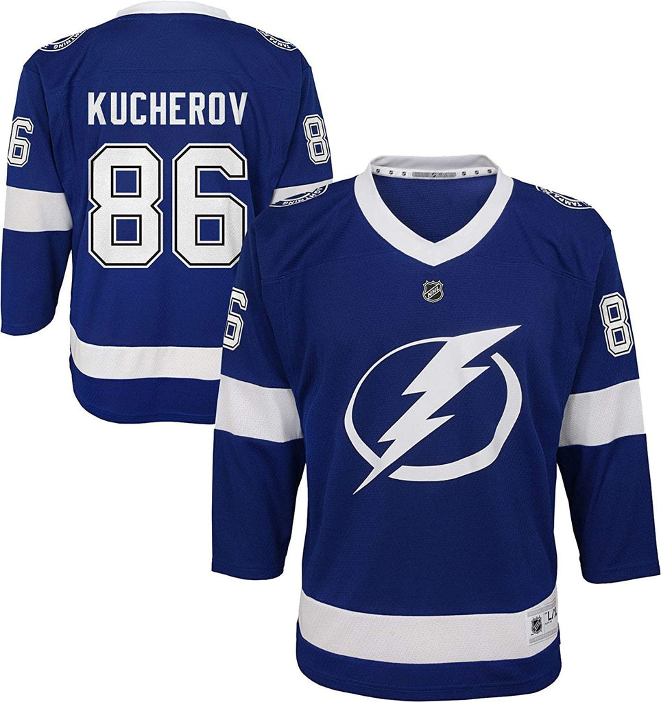 Outerstuff Tampa Bay Lightning Nikita Kucherov Youth NHL Replica Jersey (X-Small 5/6) Blue