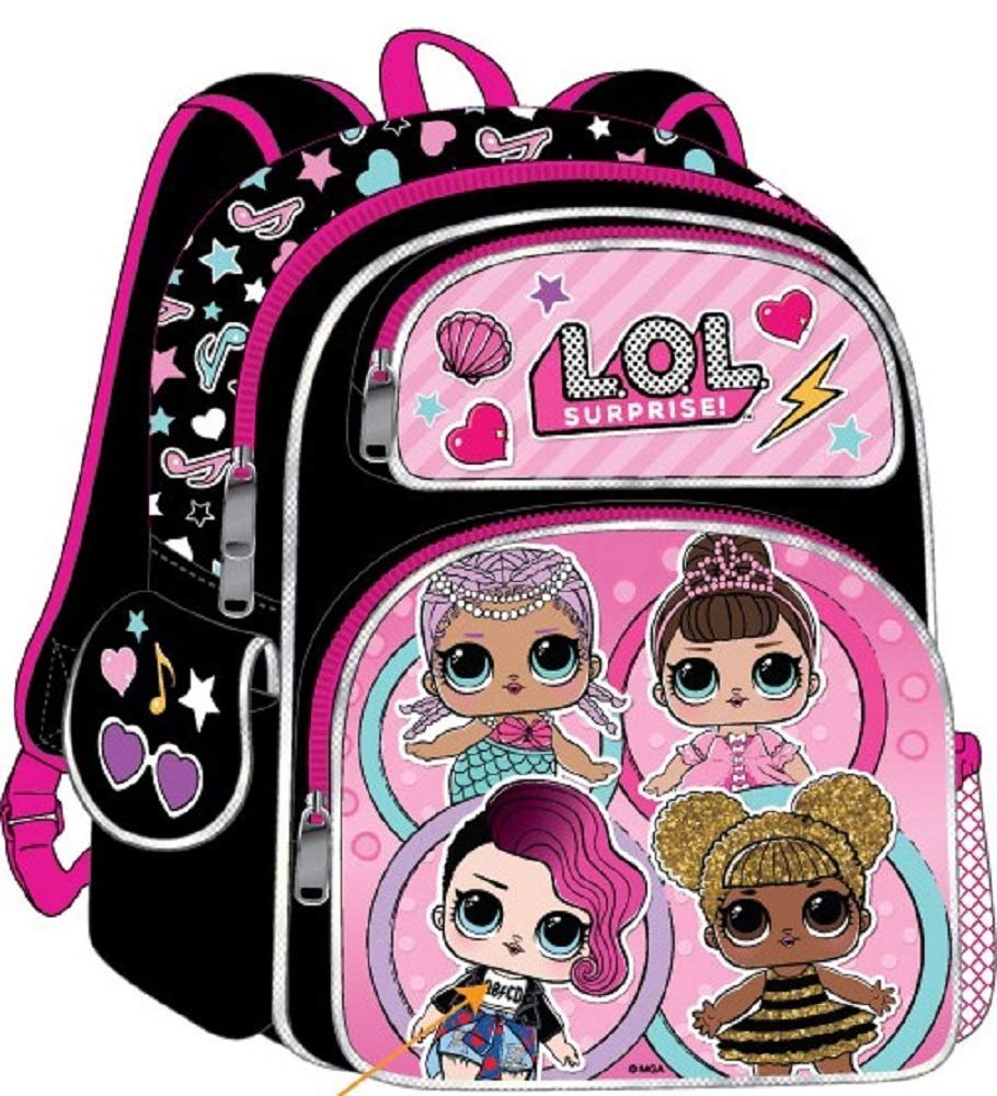 LOL Surprise Deluxe Backpack 16" - Girls School Knapsack Cute Kids Childrens