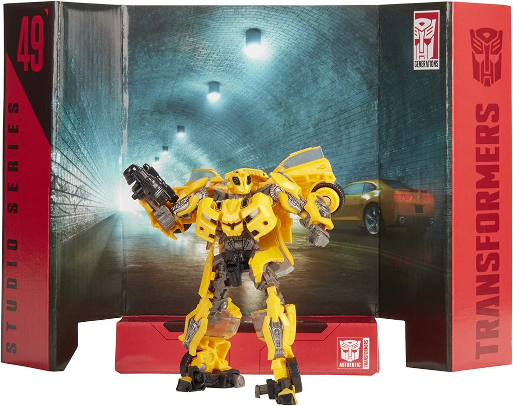 Transformers Toys Studio Series 49 Deluxe Class Movie 1 Bumblebee Action Figure - Kids Ages 8 & Up, 4.5" (Amazon Exclusive)