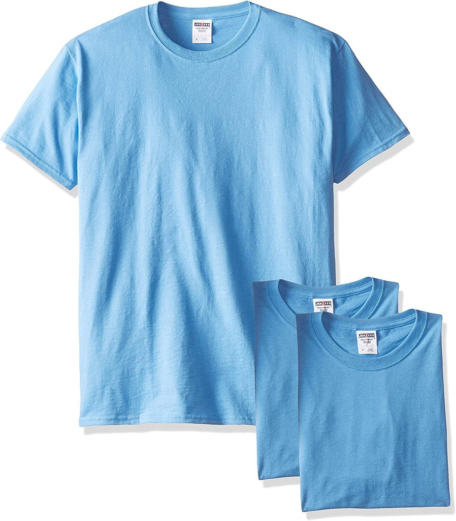 Jerzees Men's Adult Short-Sleeve T-Shirt 3 Pack
