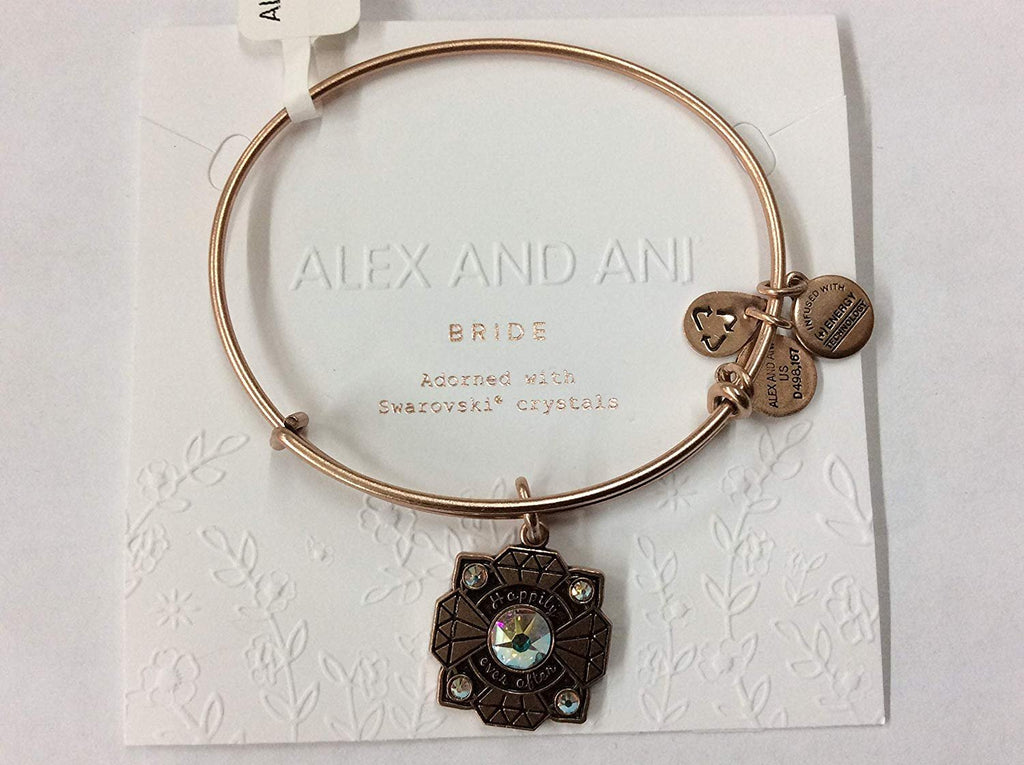 Alex and Ani Bride Bangle Bracelet Rafaelian Rose Gold NWTBC