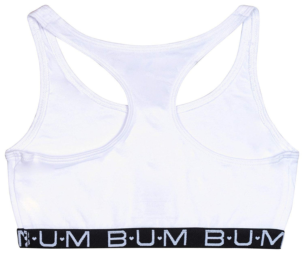 B.U.M. Equipment Girls Racerback Sports Bra, 4 Pack