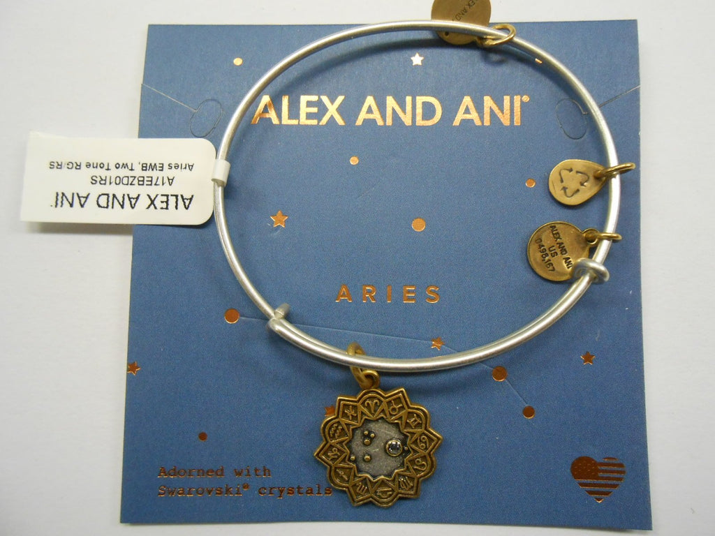 Alex and Ani Aries Two Tone Bangle Bracelet NWTBC