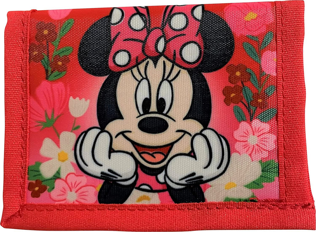 Minnie Mouse Little Girl Bifold Wallet With Zippered Pocket